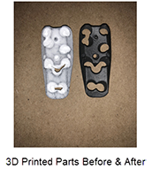 3D Printed Parts Before & After
